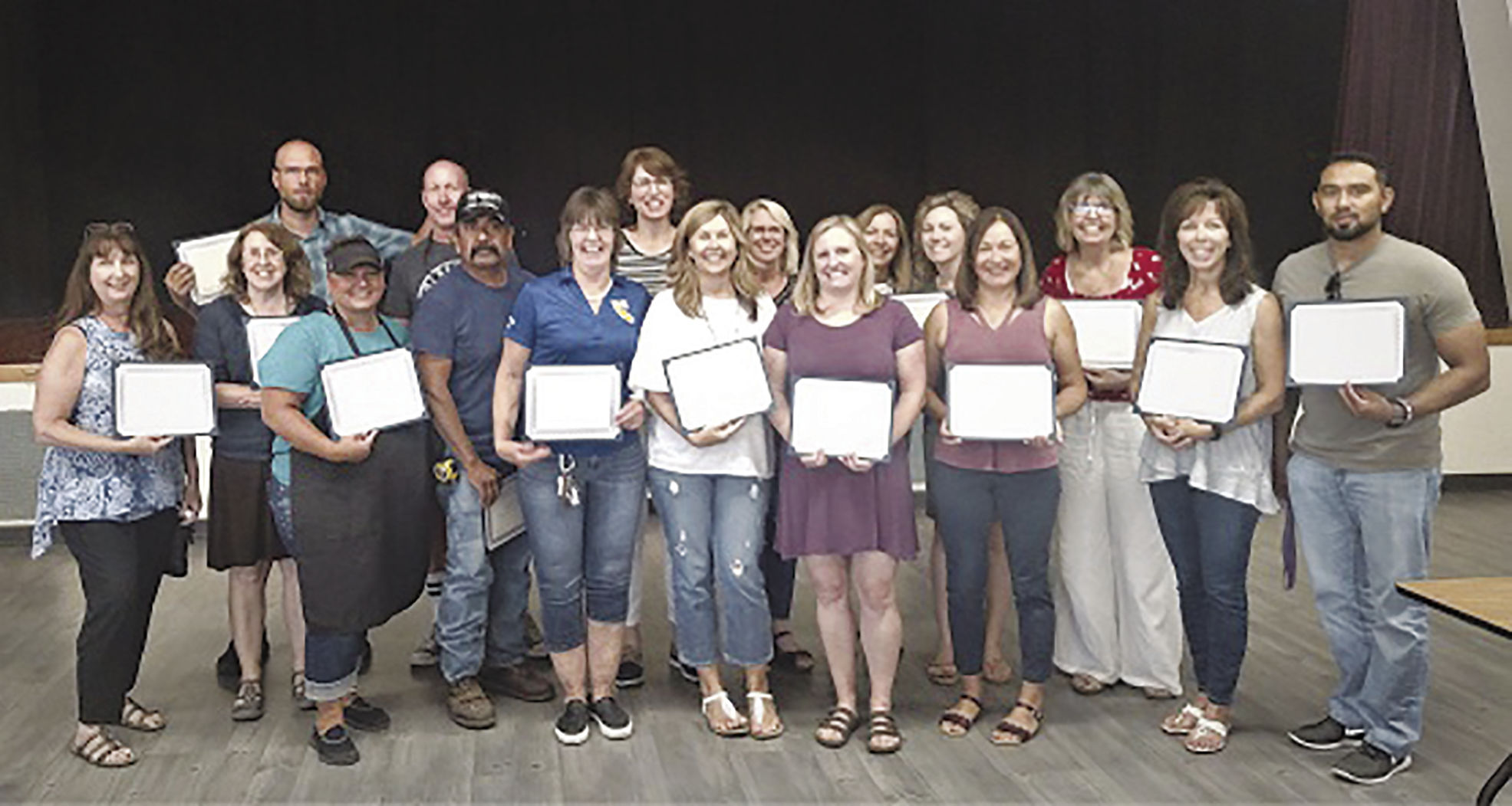 Willows school district honors staff with years of service awards